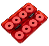 Поводочница EastShark DS-100-8 красная 21*7*4 см, 8 бобин*4,5 см
